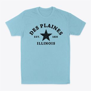 Des Plaines Illinois Star Classic Dad T-Shirt