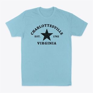 Charlottesville Virginia Star Classic Dad T-Shirt