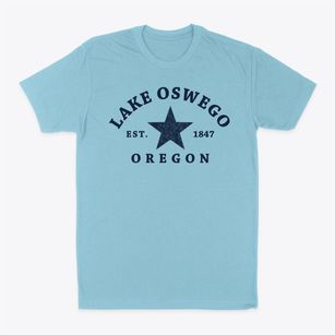Lake Oswego Oregon Star Classic Dad T-Shirt