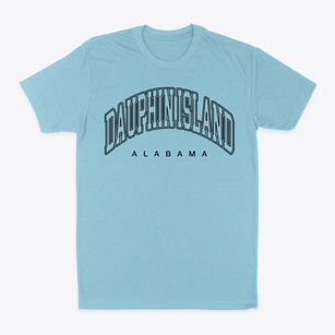 Dauphin Island Alabama Inline Classic Dad T-Shirt