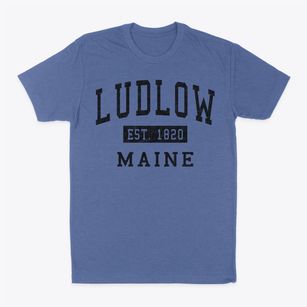 Ludlow Maine Classic Established Classic Dad T-Shirt