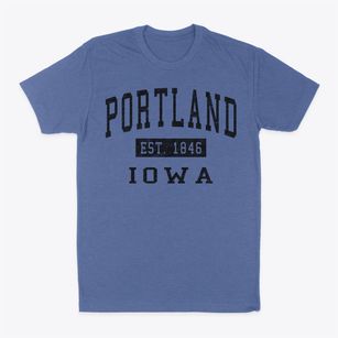 Portland Iowa Classic Established Classic Dad T-Shirt