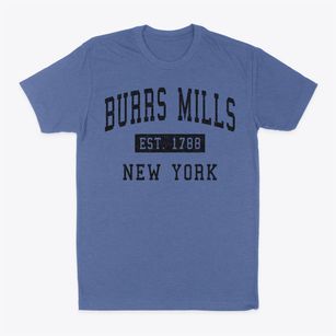 Burrs Mills New York Classic Established Classic Dad T-Shirt