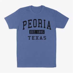Peoria Texas Classic Established Classic Dad T-Shirt