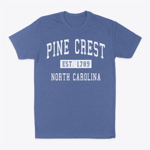 Pine Crest North Carolina Classic Established Classic Dad T-Shirt