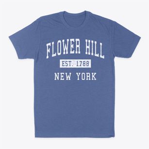 Flower Hill New York Classic Established Classic Dad T-Shirt