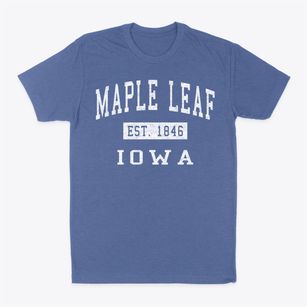 Maple Leaf Iowa Classic Established Classic Dad T-Shirt