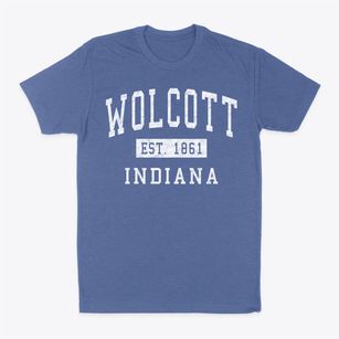 Wolcott Indiana Classic Established Classic Dad T-Shirt