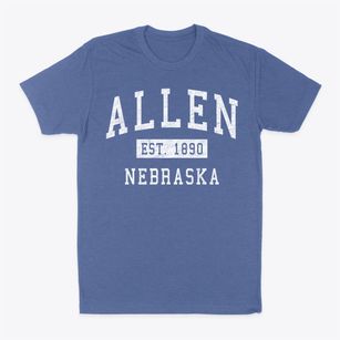 Allen Nebraska Classic Established Classic Dad T-Shirt