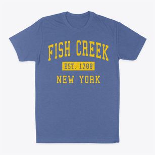 Fish Creek New York Classic Established Classic Dad T-Shirt