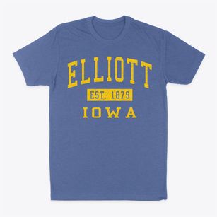 Elliott Iowa Classic Established Classic Dad T-Shirt