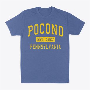 Pocono Pennsylvania Classic Established Classic Dad T-Shirt