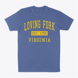 Loving Fork Virginia Classic Established Classic Dad T-Shirt