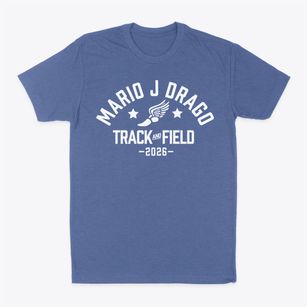 Mario J Drago School #3 Track and Field Classic Dad T-Shirt