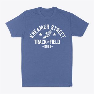 Kreamer Street Elementary School Track and Field Classic Dad T-Shirt