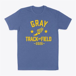 Gray Middle School Track and Field Classic Dad T-Shirt