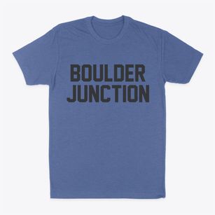 Boulder Junction Wisconsin Classic Block Classic Dad T-Shirt