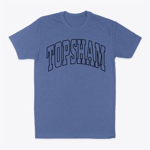 Topsham Vermont Trendy Block Classic Dad T-Shirt