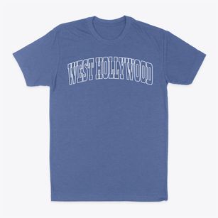 West Hollywood California Trendy Block Classic Dad T-Shirt