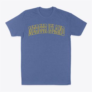 Mercer Island Washington Trendy Block Classic Dad T-Shirt