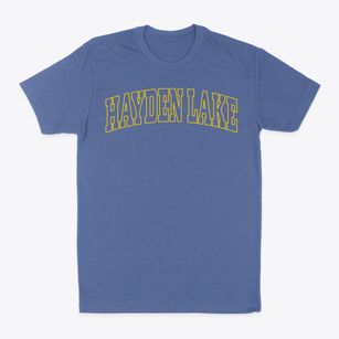 Hayden Lake Idaho Trendy Block Classic Dad T-Shirt