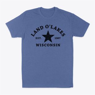 Land O'lakes Wisconsin Star Classic Dad T-Shirt