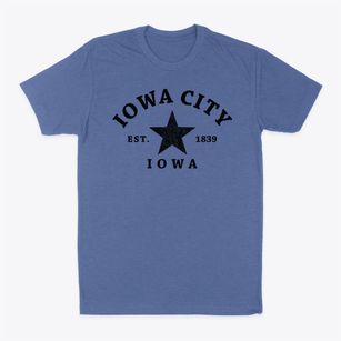 Iowa City Iowa Star Classic Dad T-Shirt