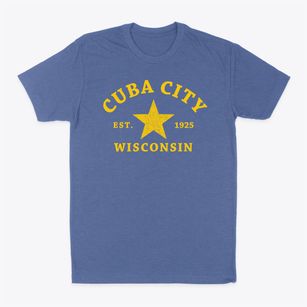 Cuba City Wisconsin Star Classic Dad T-Shirt