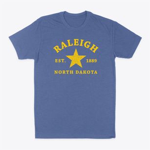 Raleigh North Dakota Star Classic Dad T-Shirt