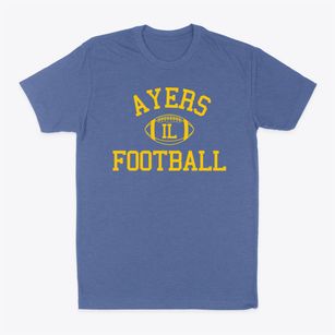 Ayers Illinois Football Classic Dad T-Shirt