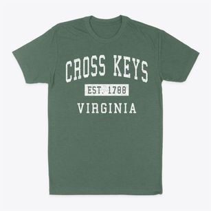 Cross Keys Virginia Classic Established Classic Dad T-Shirt