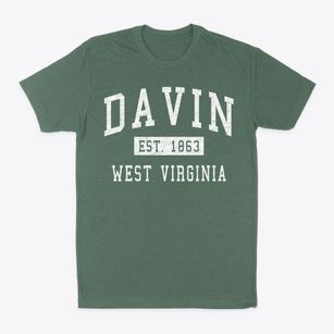 Davin West Virginia Classic Established Classic Dad T-Shirt