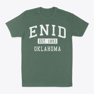 Enid Oklahoma Classic Established Classic Dad T-Shirt
