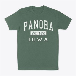 Panora Iowa Classic Established Classic Dad T-Shirt