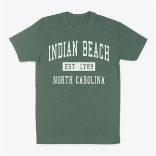Indian Beach North Carolina Classic Established Classic Dad T-Shirt