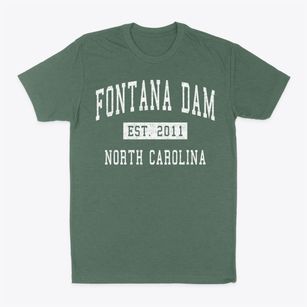 Fontana Dam North Carolina Classic Established Classic Dad T-Shirt