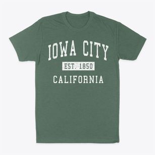 Iowa City California Classic Established Classic Dad T-Shirt