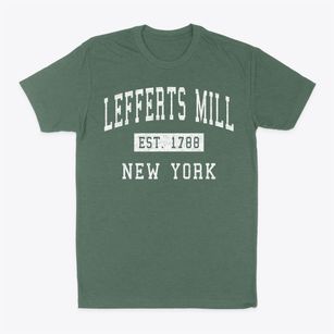 Lefferts Mill New York Classic Established Classic Dad T-Shirt