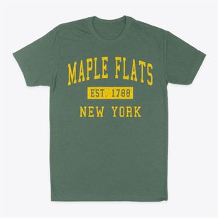 Maple Flats New York Classic Established Classic Dad T-Shirt