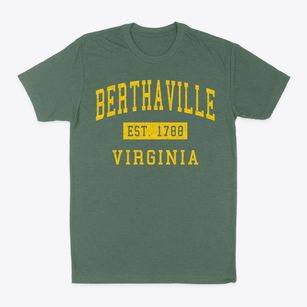 Berthaville Virginia Classic Established Classic Dad T-Shirt