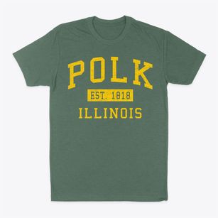 Polk Illinois Classic Established Classic Dad T-Shirt
