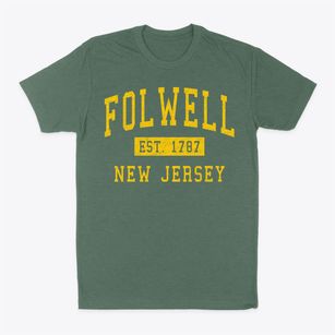 Folwell New Jersey Classic Established Classic Dad T-Shirt