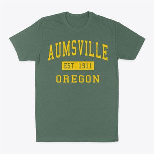 Aumsville Oregon Classic Established Classic Dad T-Shirt