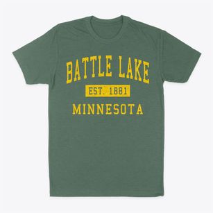 Battle Lake Minnesota Classic Established Classic Dad T-Shirt