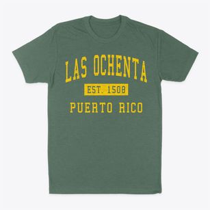 Las Ochenta Puerto Rico Classic Established Classic Dad T-Shirt