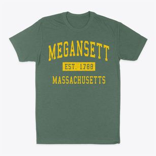 Megansett Massachusetts Classic Established Classic Dad T-Shirt