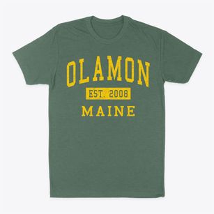 Olamon Maine Classic Established Classic Dad T-Shirt