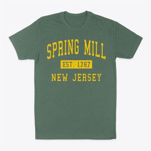Spring Mill New Jersey Classic Established Classic Dad T-Shirt