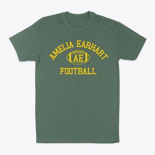 Amelia Earhart School Classic Football Classic Dad T-Shirt