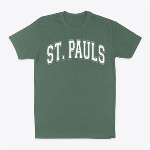 Saint Pauls Littlest Angel Prep Varsity Arch Classic Dad T-Shirt